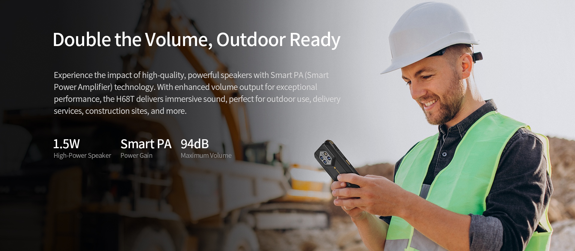 Experience the impact of high-quality, powerful speakers with Smart PA (SmartPowerAmplifier) technology. 