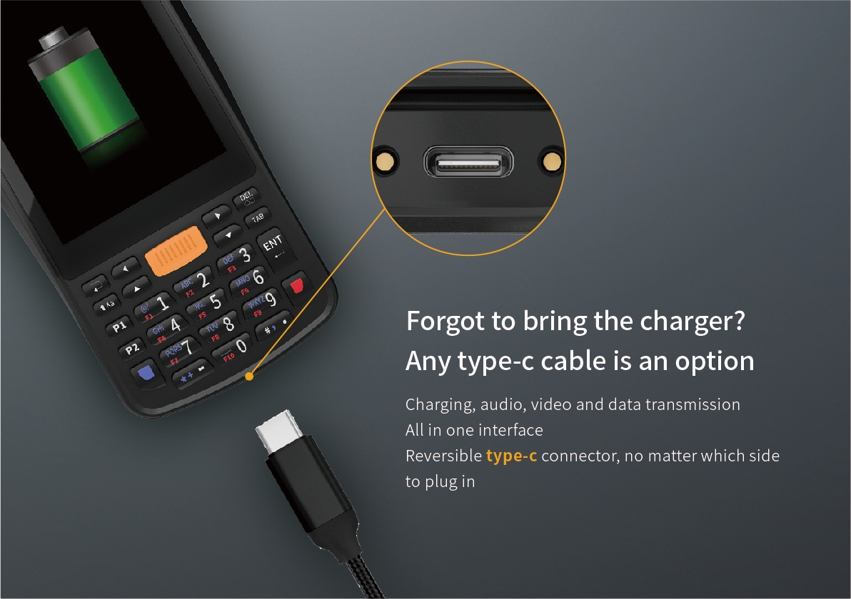 Charging, audio, video and data transmissionAll in one interface Reversible type-cconnector, no matter which side to plug in