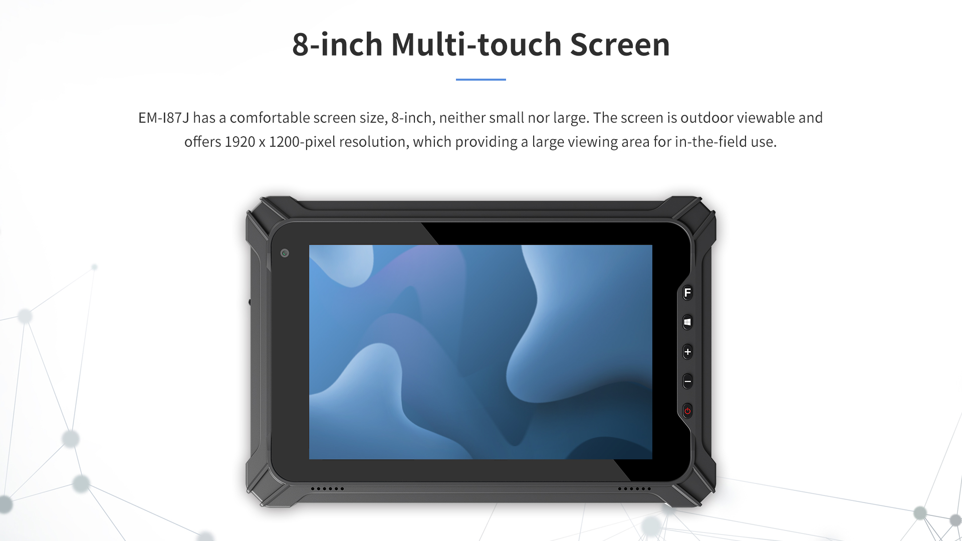 8-inch Multi-touch Screen