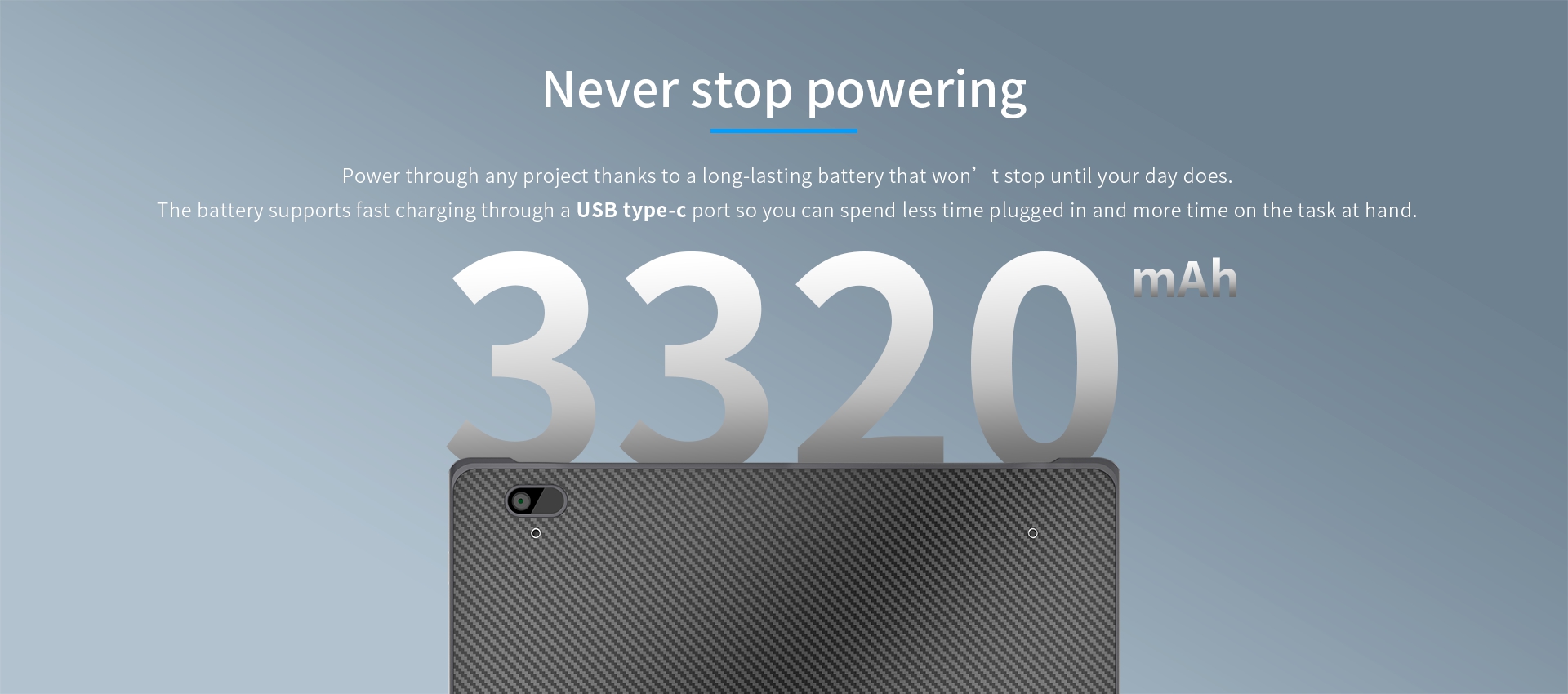 Power through any project thanks to a long-lasting battery that won’t stop until your day does.