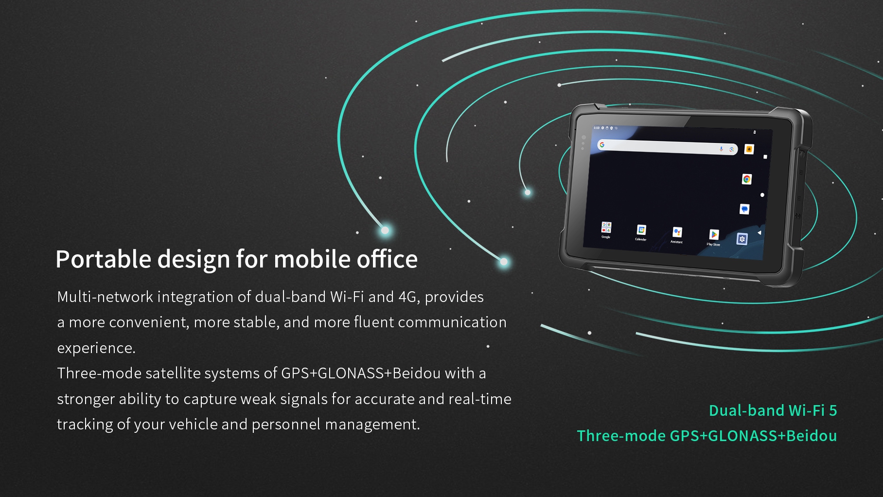 Multi-networkintegration of dual-band Wi-Fi and 4G, providesa more convenient, more stable, and more fluent communicationexperience.