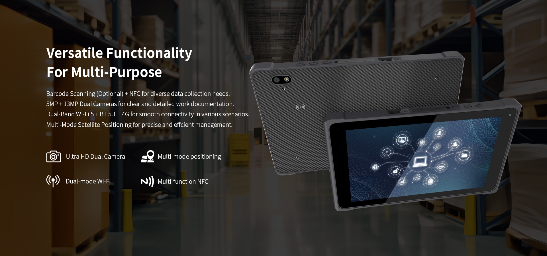 Versatile FunctionalityFor Multi-Purpose