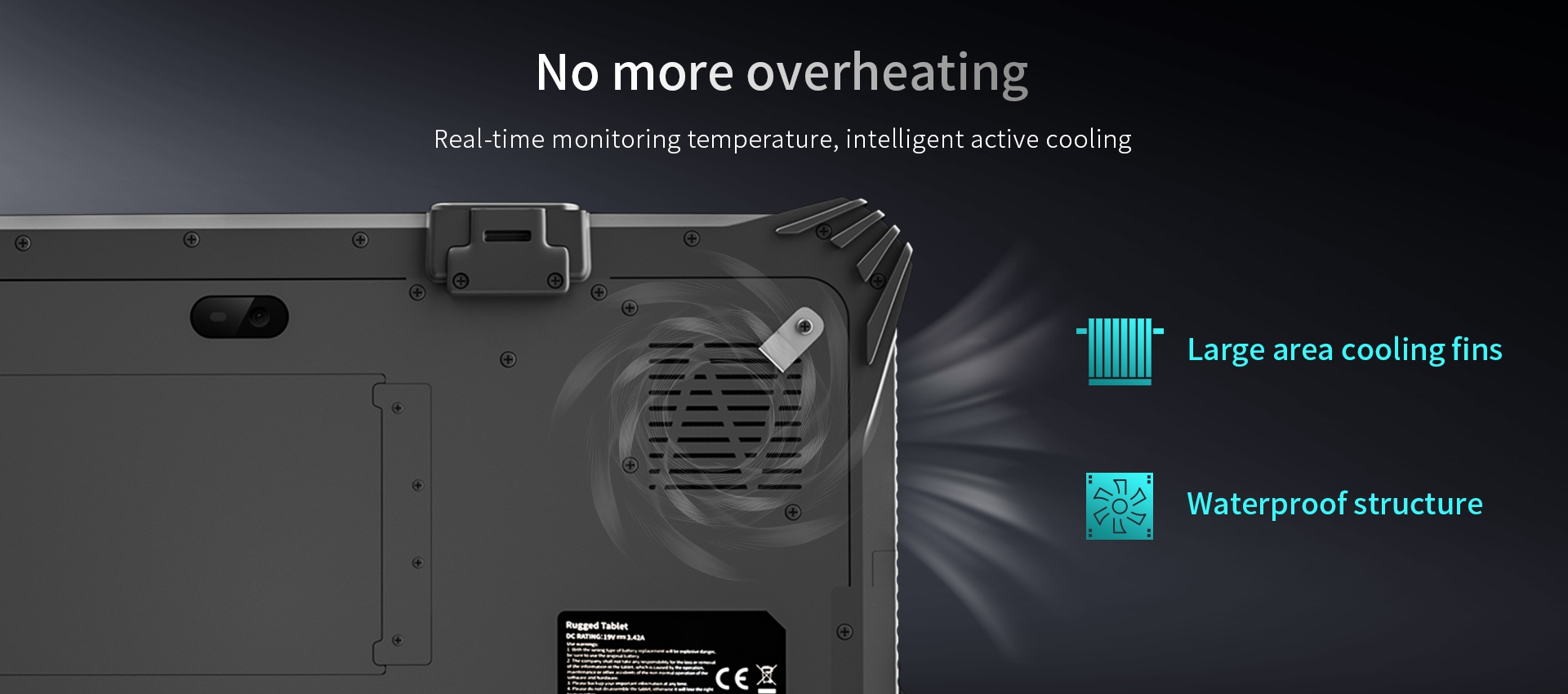 Real-time monitoring temperature,intelligent active cooling