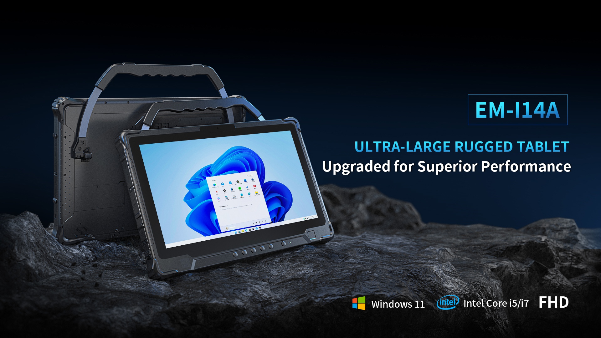 EM-114A ULTRA-LARGE RUGGED TABLET Upgraded for Superior Performance