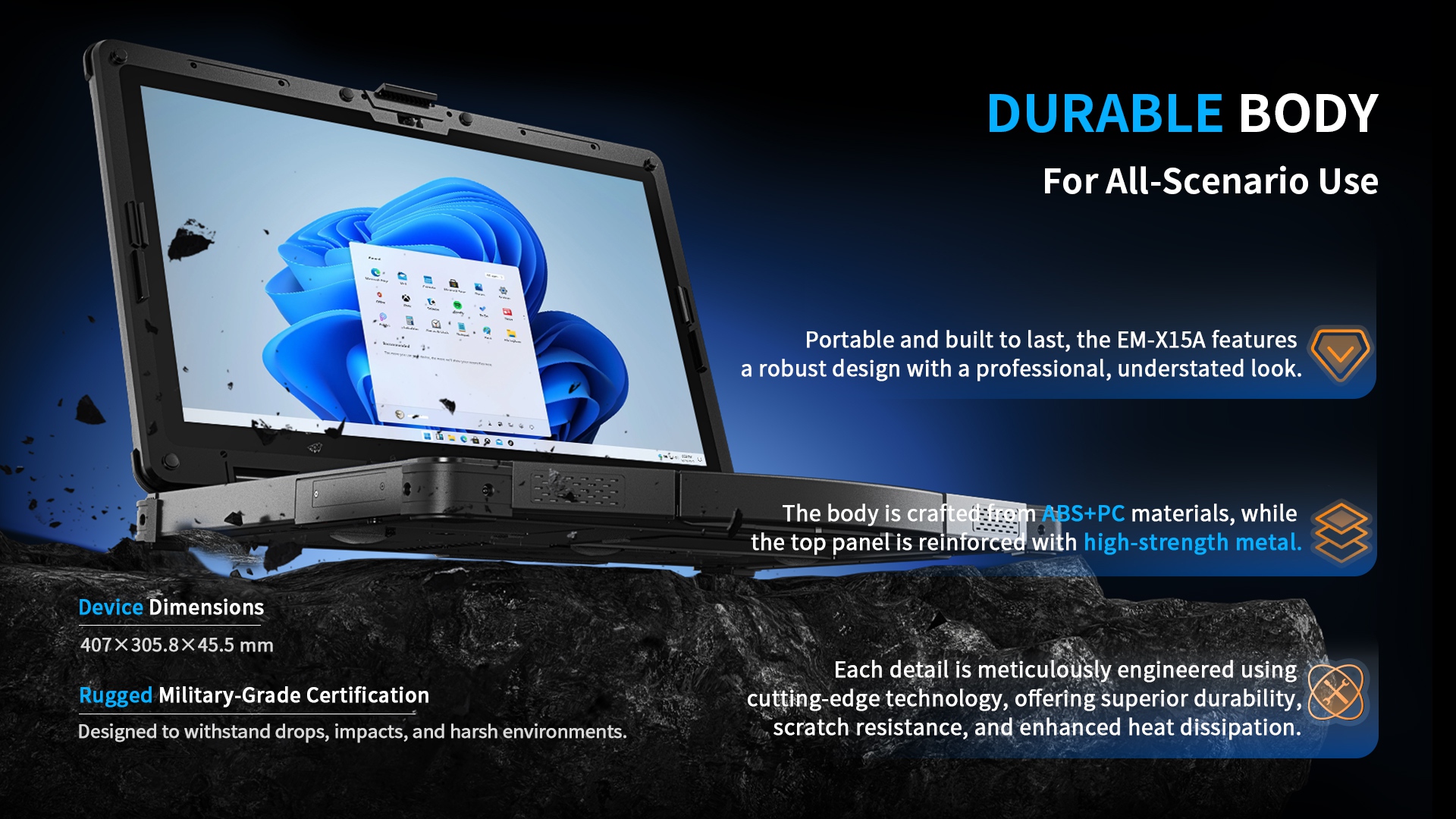 DURABLE BODY For All-Scenario Use