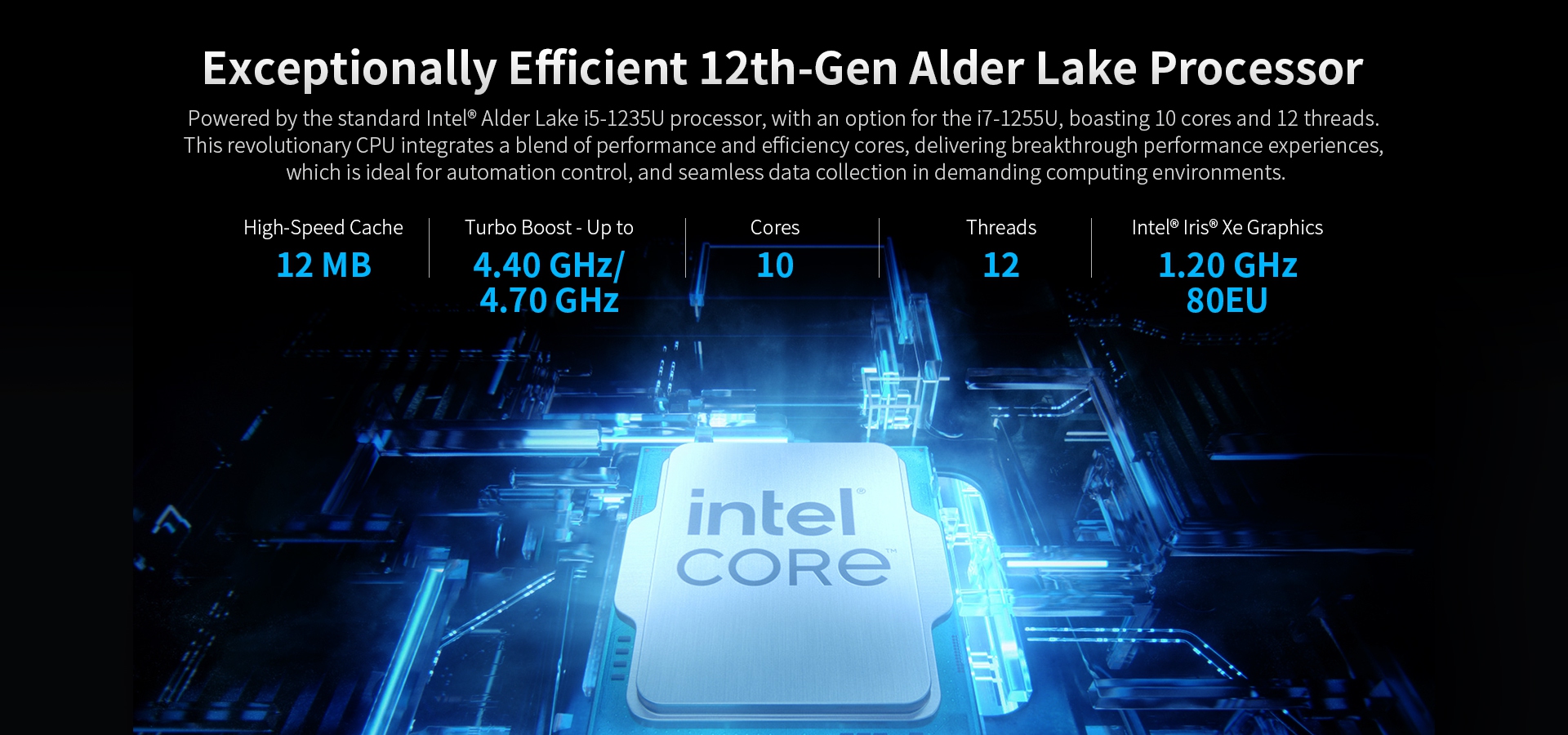 Exceptionally Efficient 12th-Gen Alder Lake Processor