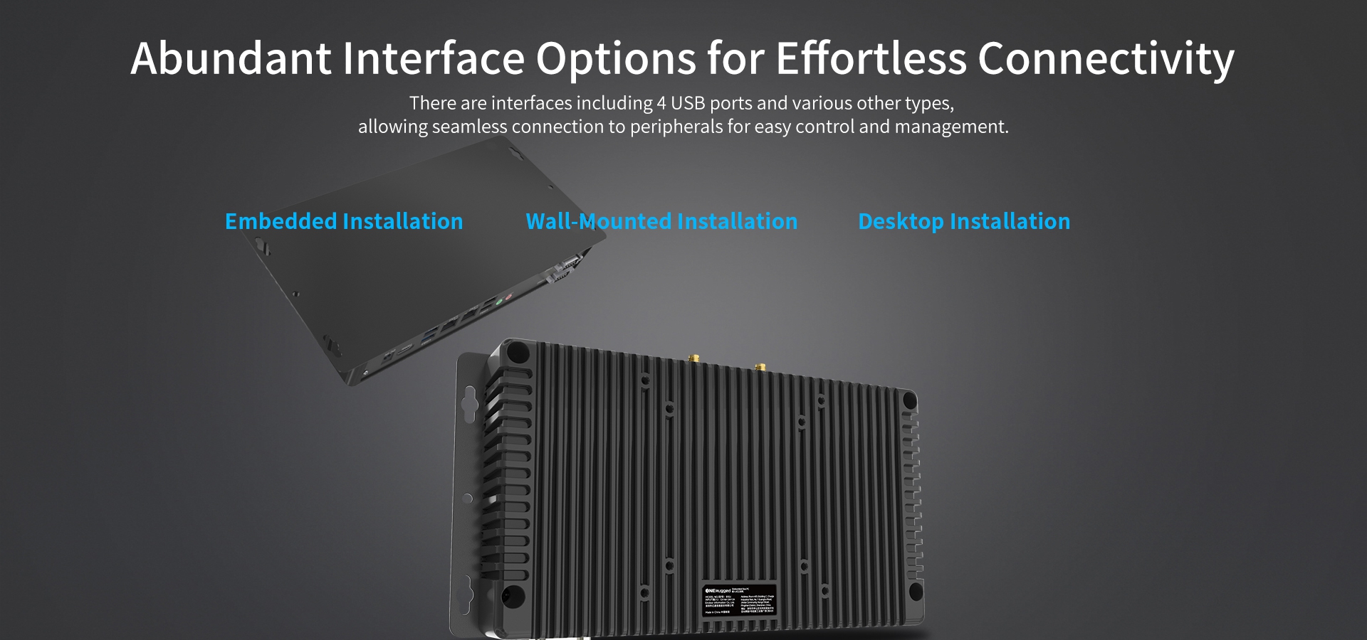 Abundant Interface Options for Effortless Connectivity