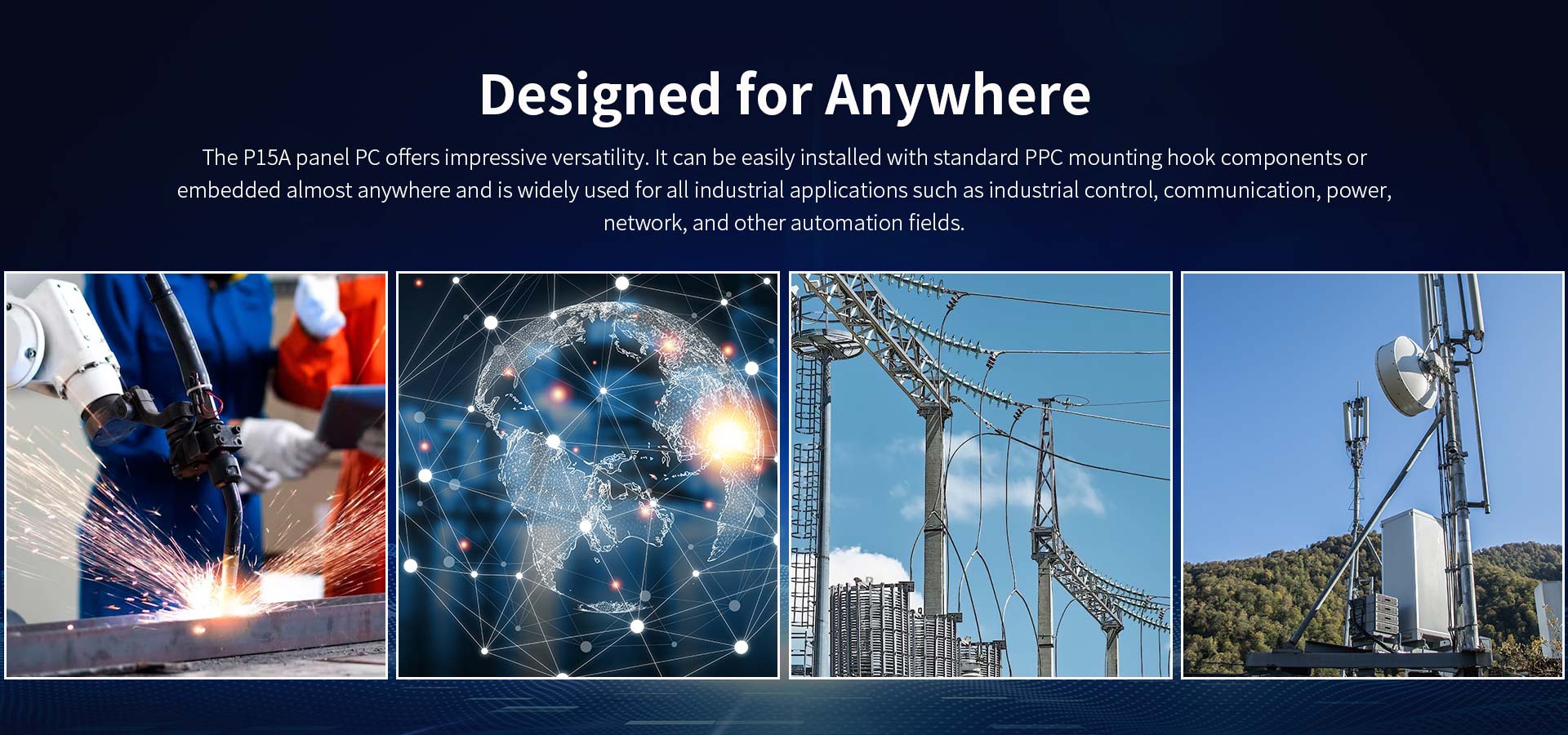 The P15A panel PC offers impressive versatility.