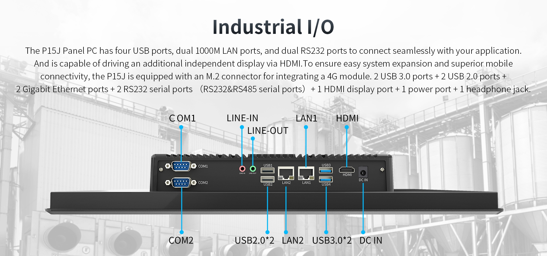 The P15J Industrial I/O