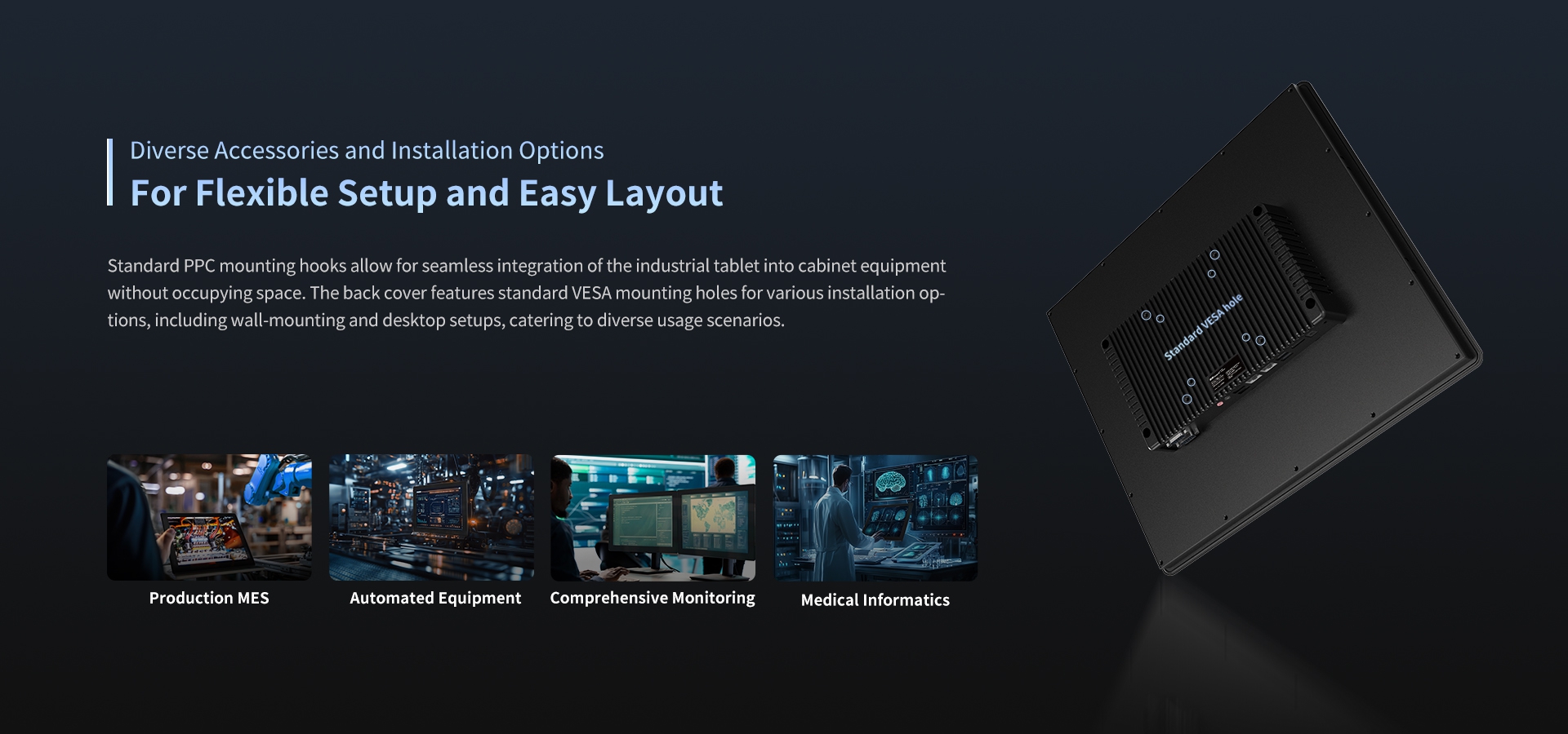 Diverse Accessories and Installation Options-For Flexible Setup and Easy Layout