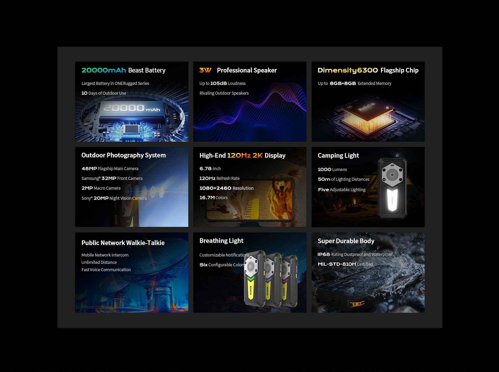 6.78 Inch Rugged Outdoor Phone Android 14