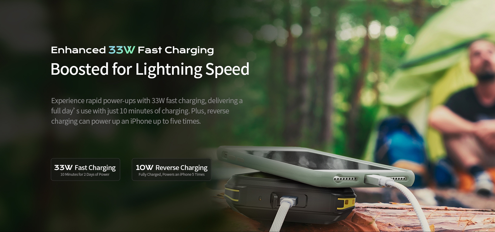 Enhanced 33W Fast Charging