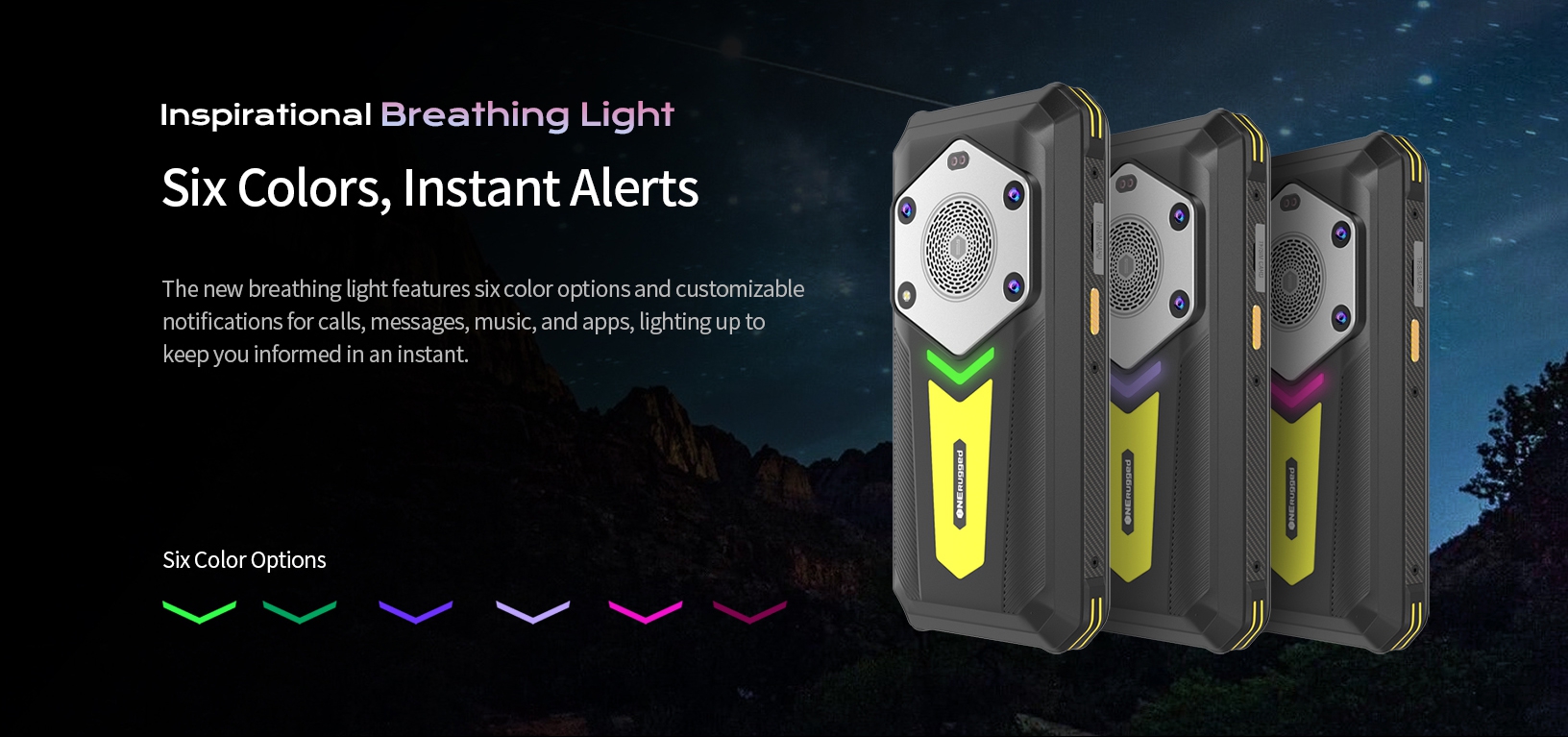 Inspirational Breathing LightSix Colors, instant Alerts