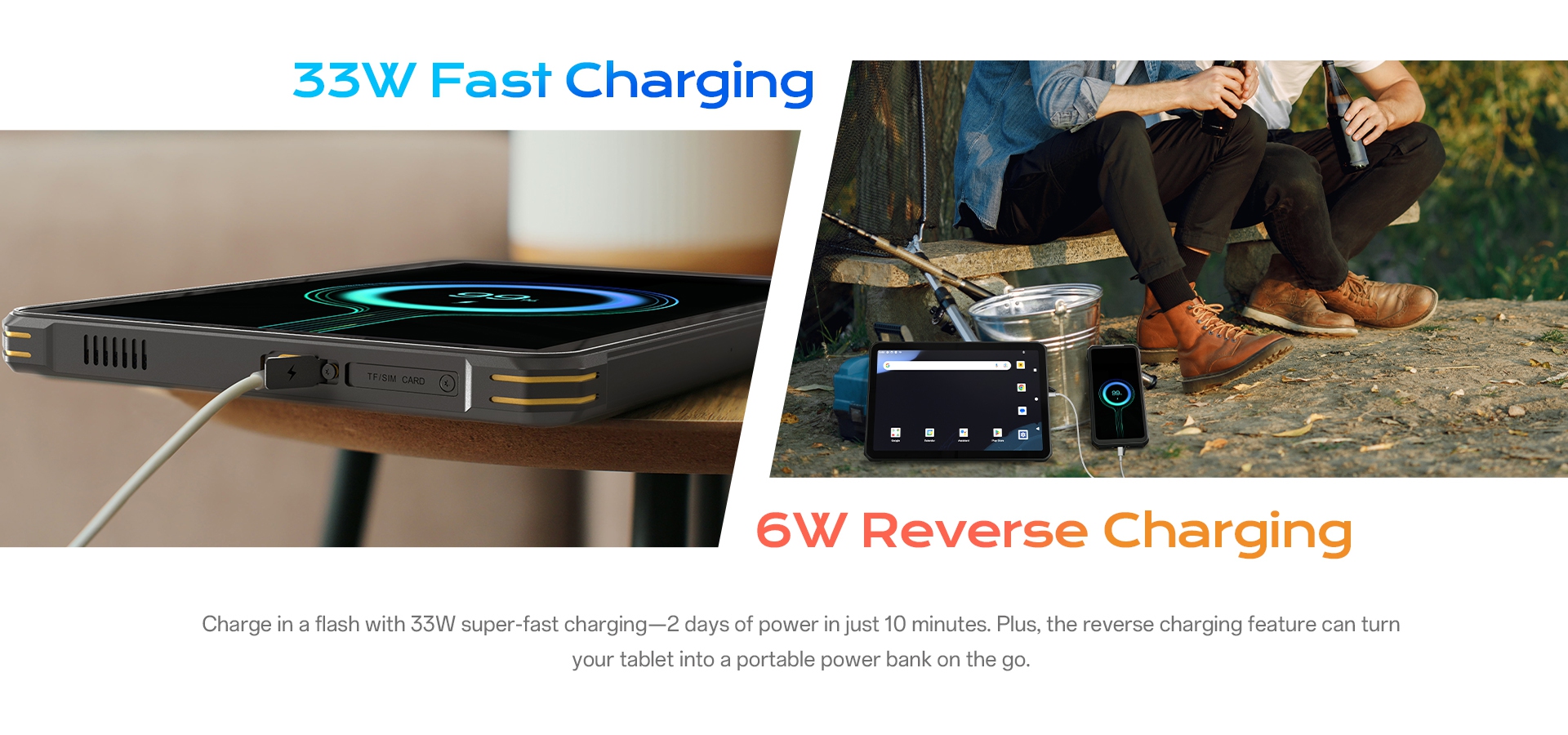 33W Fast charging/6W Reverse charging