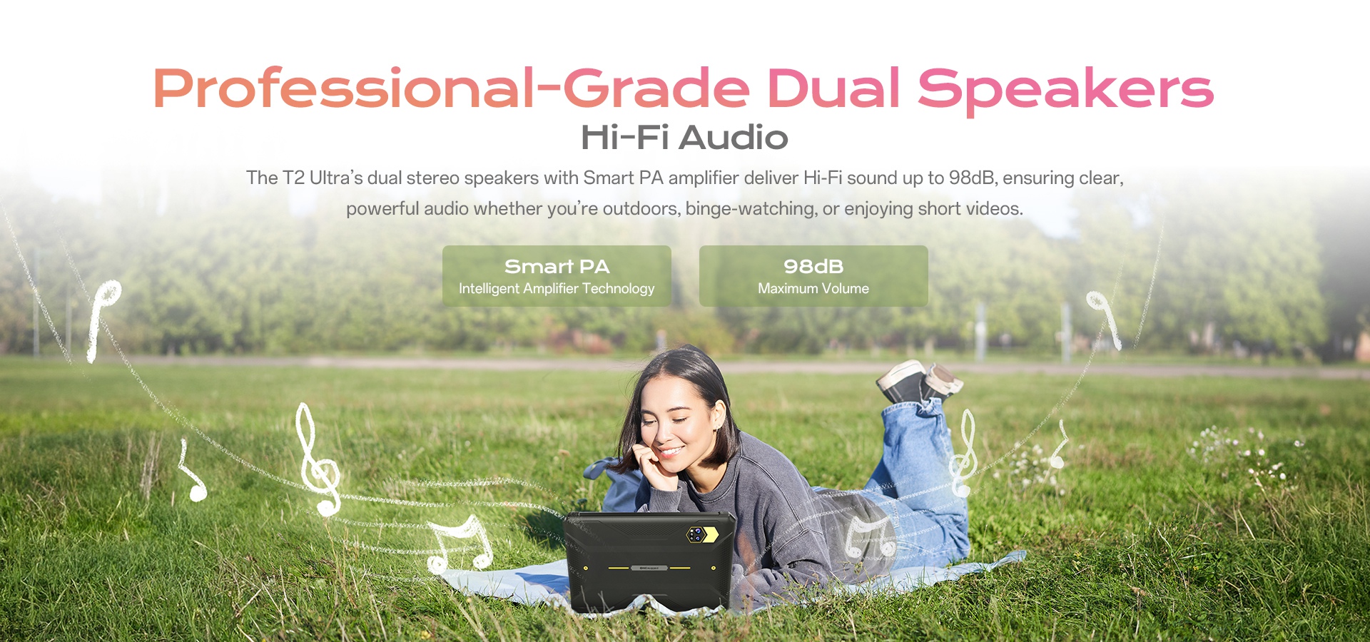 Professional-Grade Dual Speakers-Hi-Fi Audio