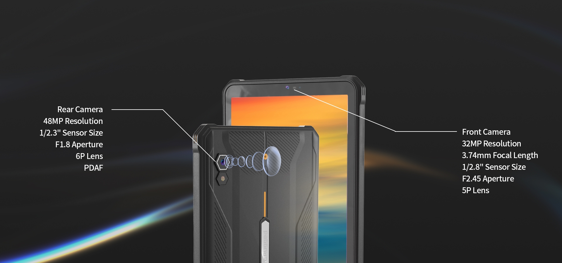 48MP ultra-sensing rear camera system and a 32MPhigh-definition front camera