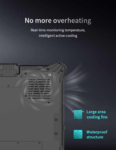No more overheating Real-time monitoring temperature,intelligent active cooling