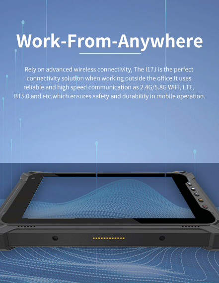 It uses reliable and high speed communication as 2.4G/5.8G WIFl, LTE, BT5.0 and etc,which ensures safety and durability in mobile operation.