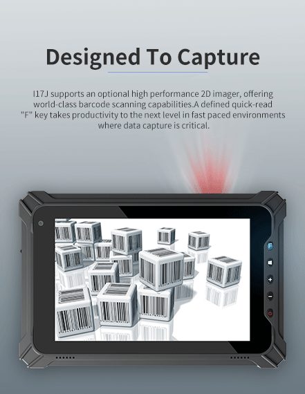 117J supports an optional high performance 2D imager, offering world-class barcode scanning capabilities.