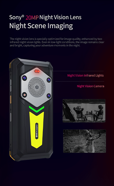 Sony@ 20MP Night Vision Lens
Night Scene lmaging