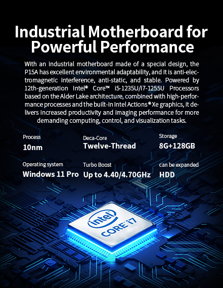Powered by 12th-generation nte!" Core" i5-1235U/17-1255U Processors based on the Alder Lake architecture.