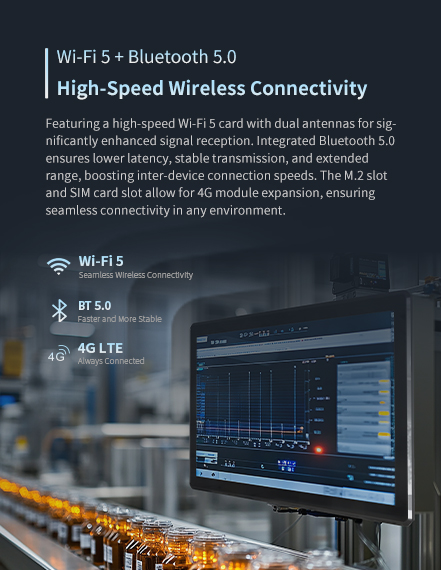 Featuring a high-speed Wi-Fi 5 card with dual antenna.enhanced signal reception.
