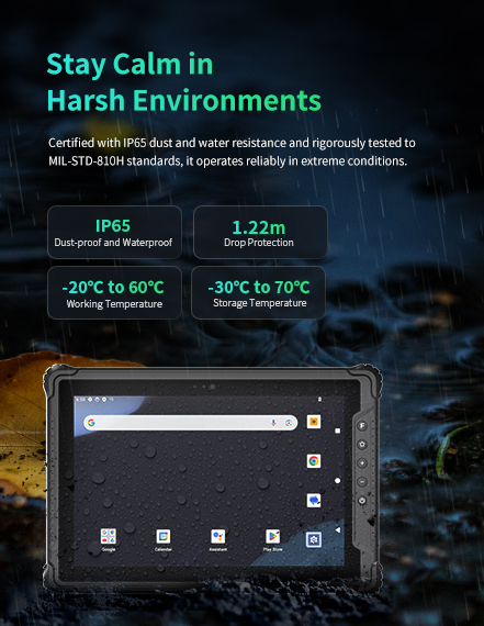 Certified with lP65 dust and water resistance and rigorously tested to MlL-STD-810H standards, it operates reliably in extreme conditions.