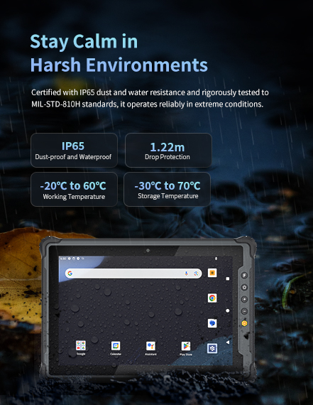 Certified with lP65 dust and water resistance and rigorously tested to MlL-STD-810H standards, it operates reliably in extreme conditions