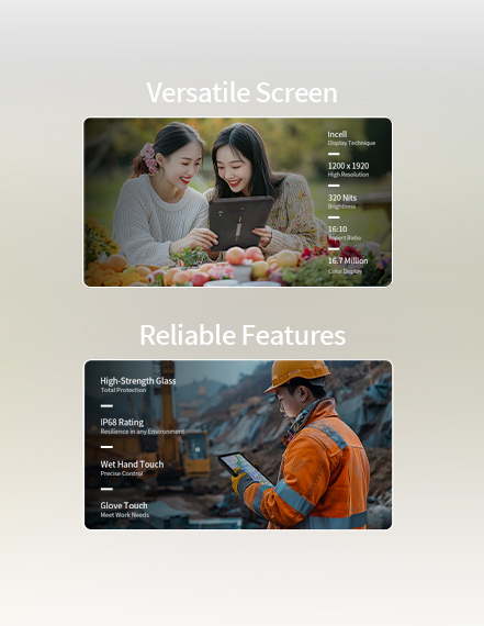 Versatile Screen/Reliable Features