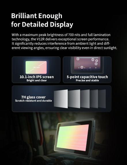 With a maximum peak brightness of 750 nits and full lamination technology,the Vl2R delivers exceptional screen performance.