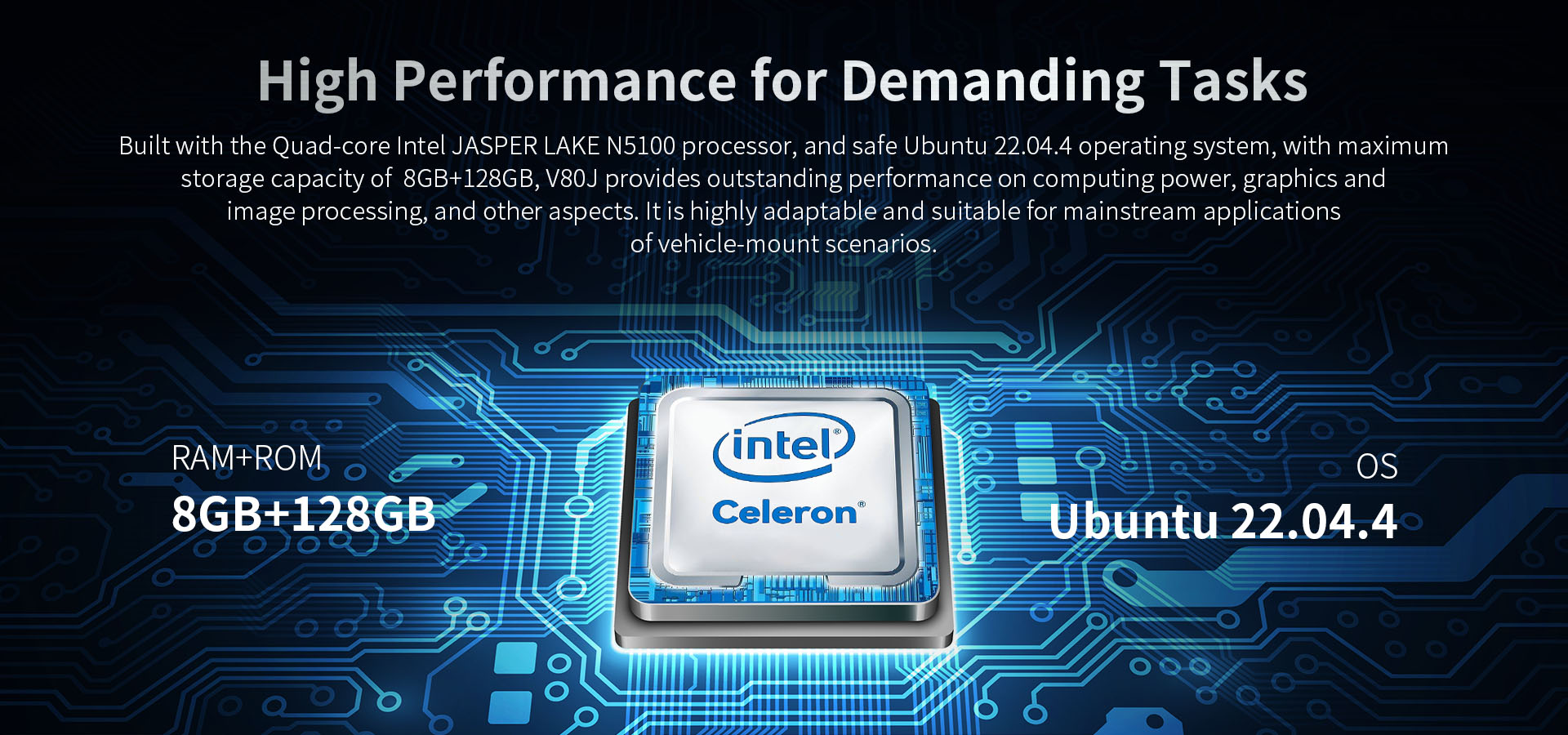 Intel N5100-powered rugged tablet with Ubuntu 22.04.4 and 8GB RAM + 128GB storage for vehicle use