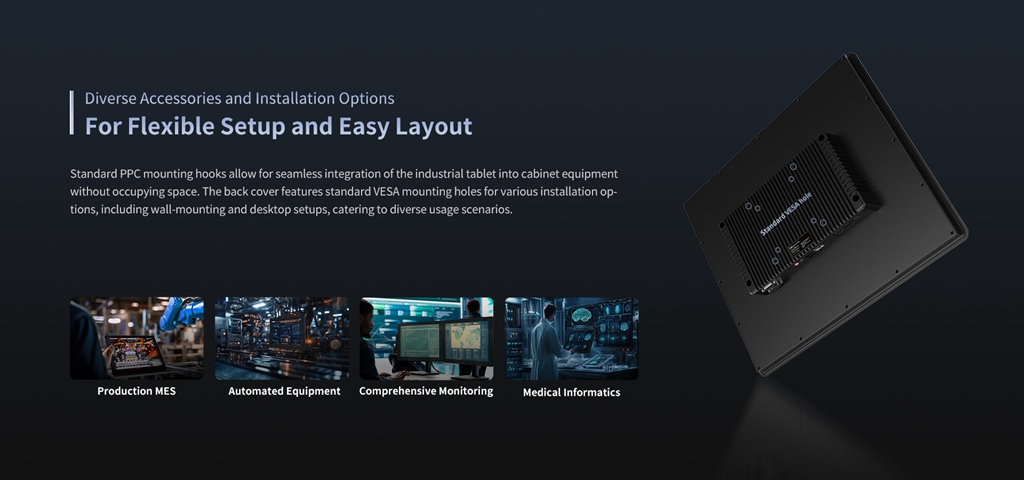 Diverse Accessories and Installation OptionsFor Flexible Setup and Easy Lavout