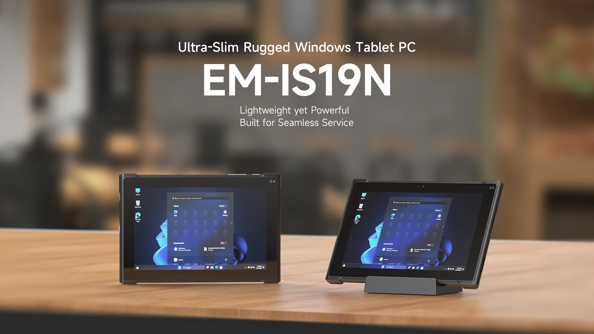 Ultra-Slim Rugged Windows Tablet PC | EM-IS19N