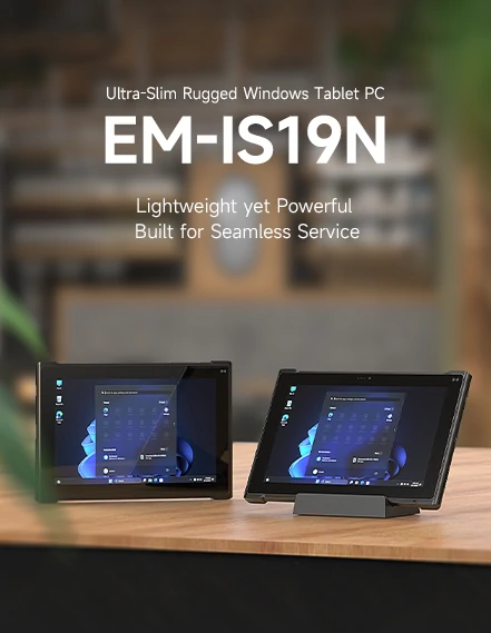 Ultra-Slim Rugged Windows Tablet PC | EM-IS19N