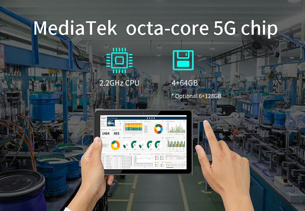 10,1-дюймовый Android 11 Media Tek Octa-core CPU Dual 5G EM-T195