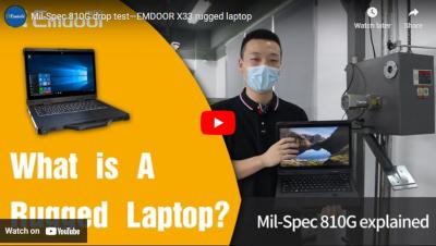 Испытание на падение Mil-Spec 810G-прочный ноутбук EMDOOR X33